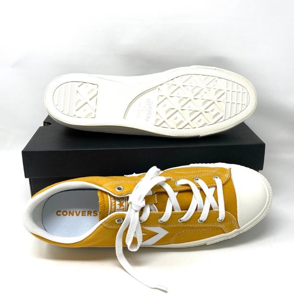 CONVERSE Men's Size 161568C STAR PLAYER OX Turmeric Gold Canvas Low Sneakers - Picture 2 of 11